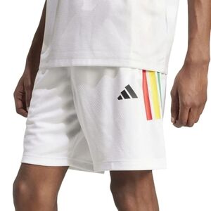 NWT Adidas White House Of Tiro Nations Pack Shorts with Tri Color Stripe Large